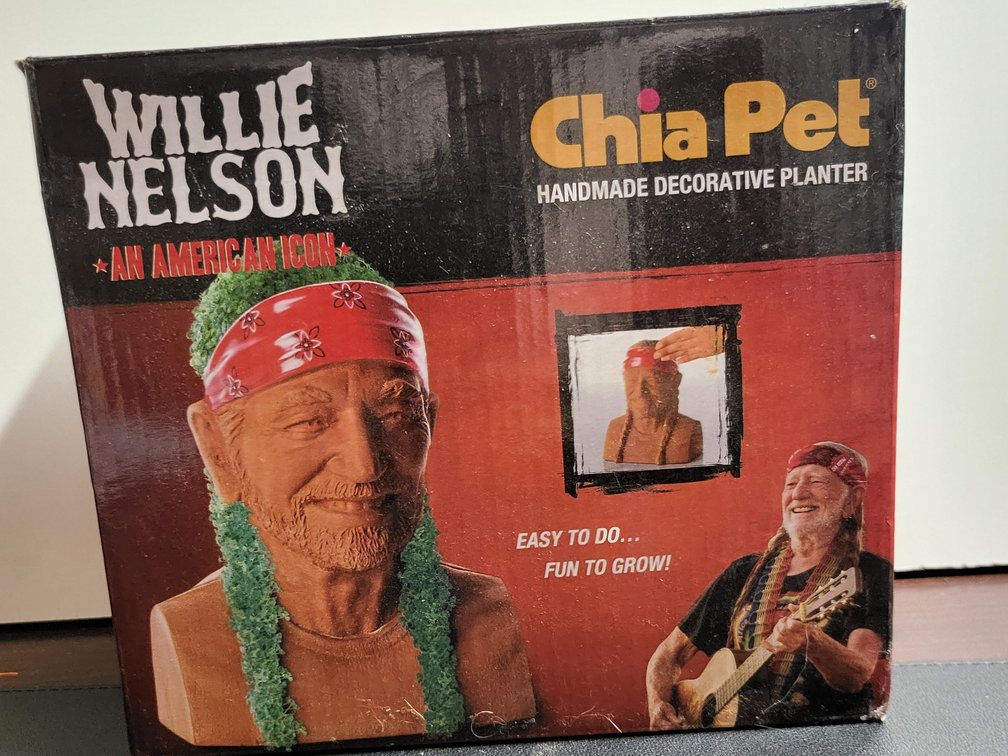 Willie Nelson Chia Pet - An American Icon Decorative Planter