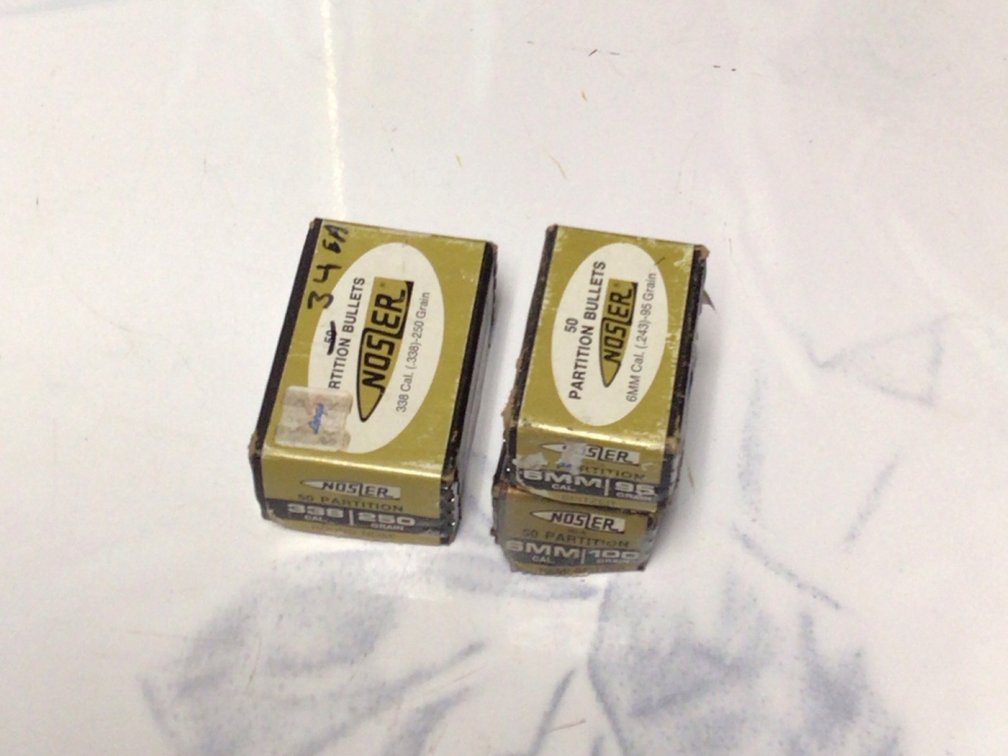 6mm And 338 Calibur Bullets For Reloading