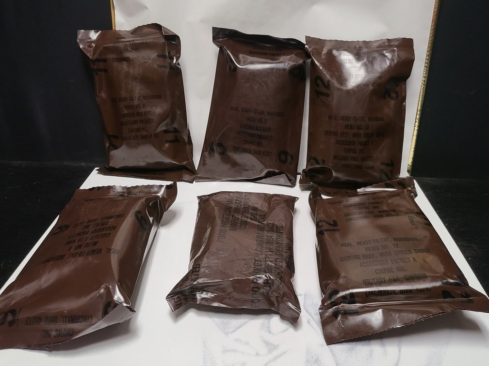 Early 1980s / 1990s, Military "Brown Bag" MREs