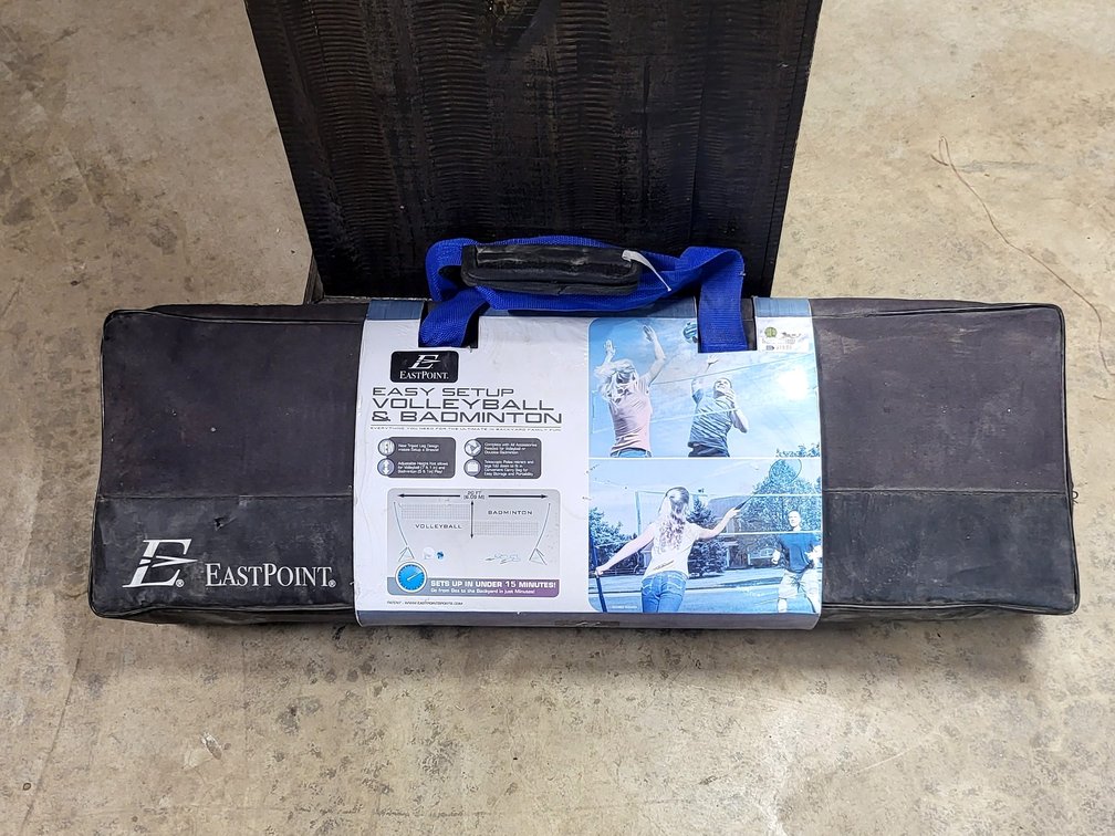 EastPoint Sports Easy Setup Volleyball & Badminton Combo Set.