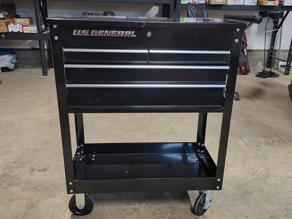 U.S. General 30 in. 4-Drawer Tech Tool Cart.