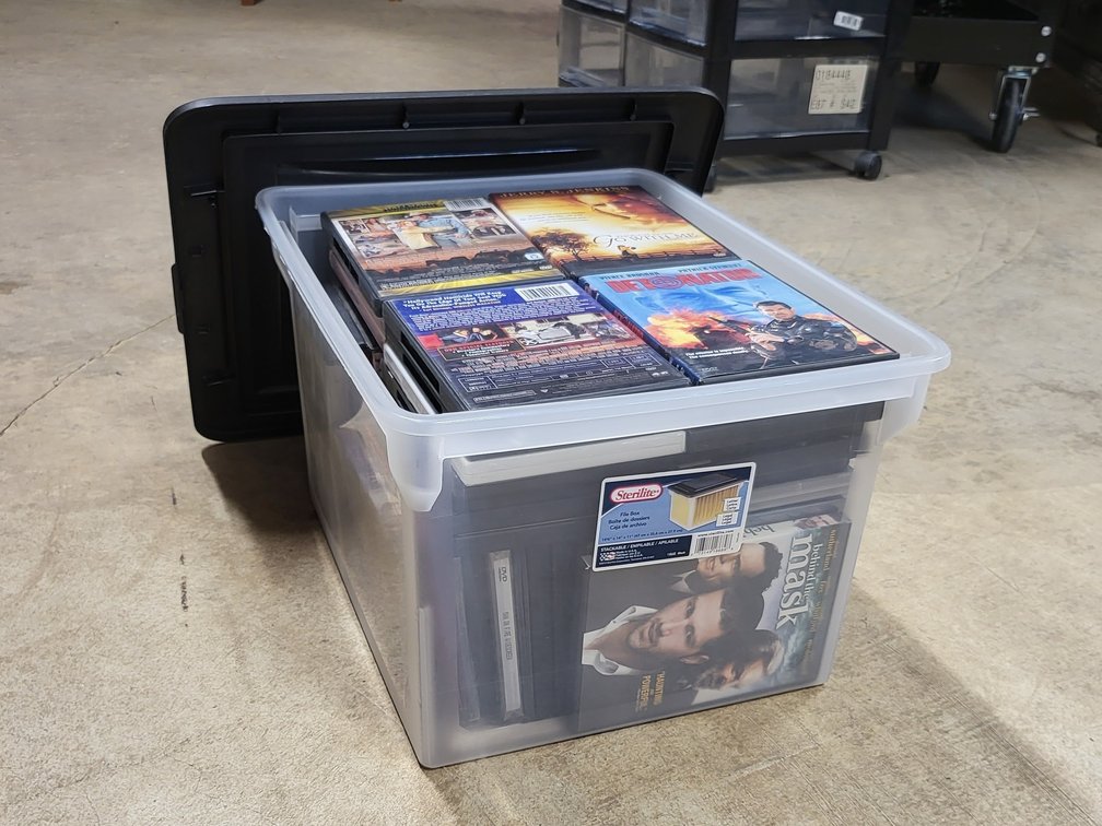 DVD Collection (Action, Comedy, Sets) with Storage Tote