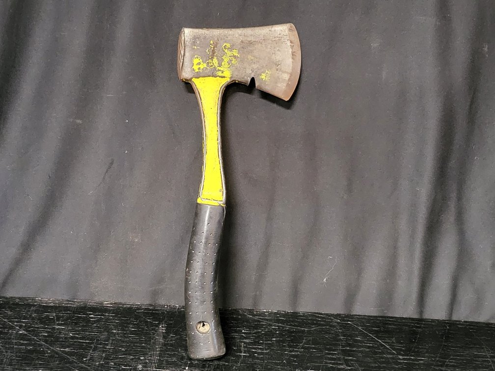 Bridgeport Boy Scout Hatchet Camp Axe Yellow Handle All-Steel