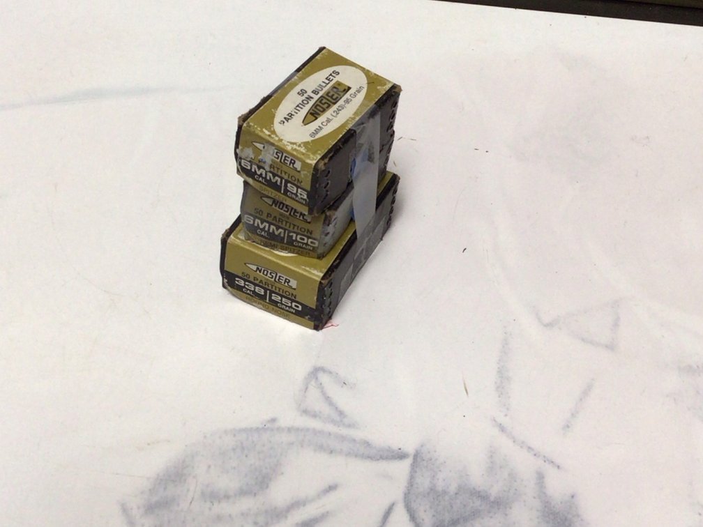 3 Boxes Off New Bullets 338 Cal And 6mm