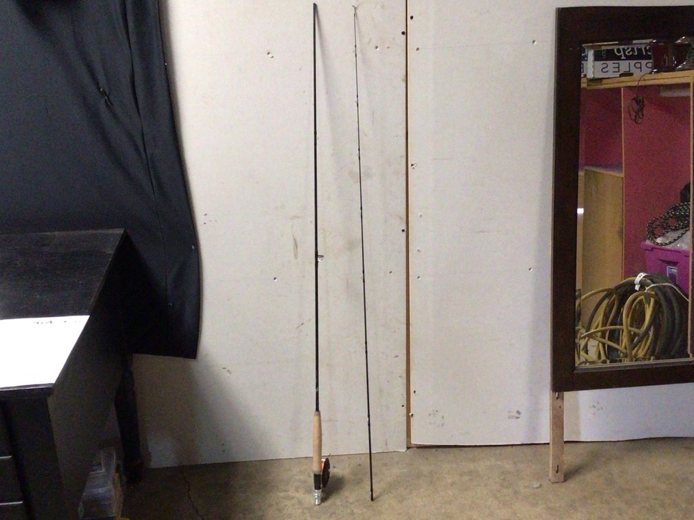Eagle Claw Black Eagle Rod And Martin Real Fly Fishing Approx 8 Foot 8 Inches