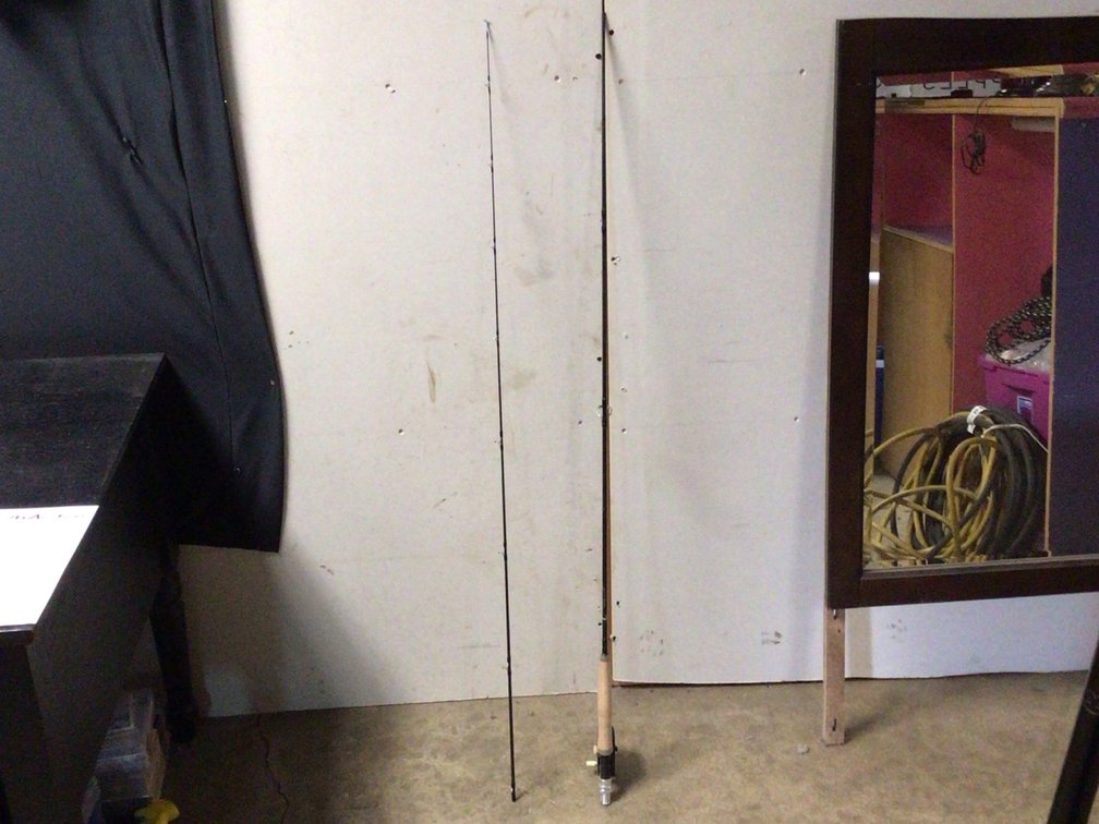 Fly Rod Black Eagle And Fly Real Hurricane Trinity Approx 8 foot And 8 Inches