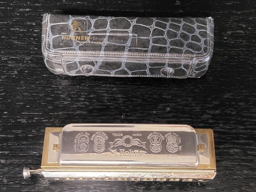 M. Hohner "The Chromonica" 260 Chromatic Harmonica w/ Original Case,Made in Germany