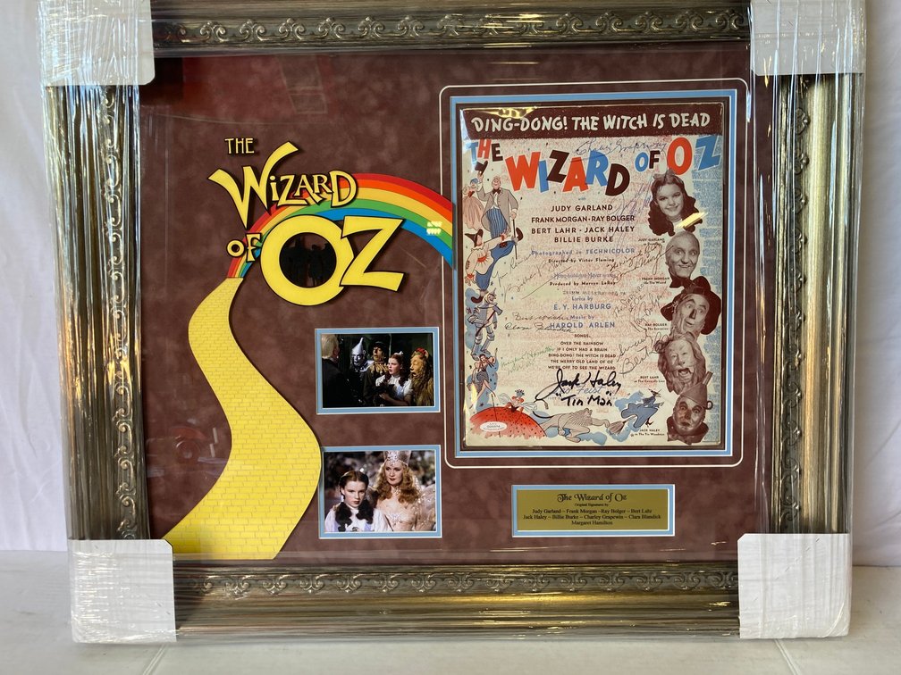 Wizard of Oz "Ding Dong The Witch is Dead" Movie Score Cover, signed by cast