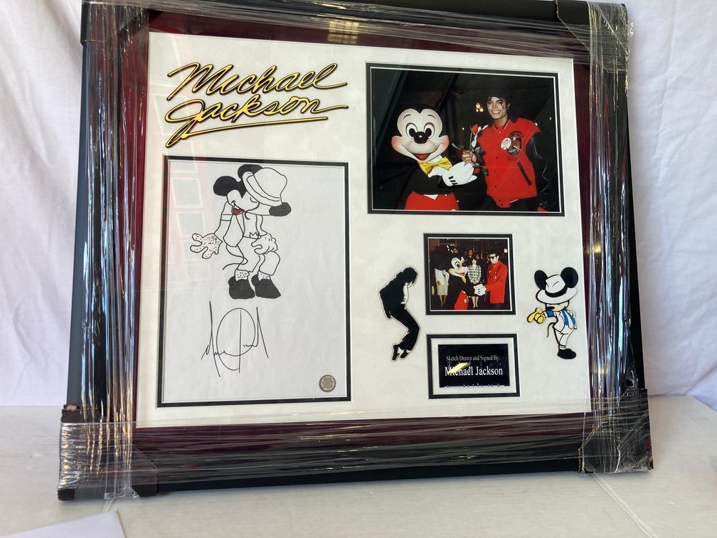 Michael Jackson "Smooth Criminal" Hand Drawn Sketch Photo Frame