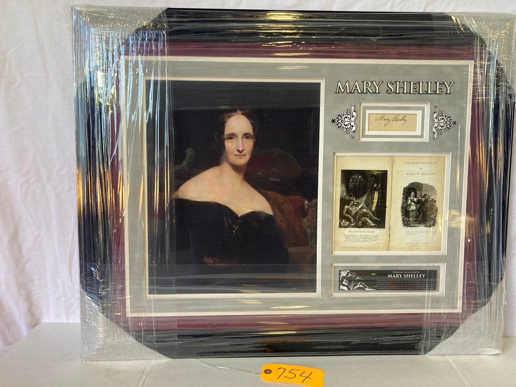 Mary Shelley Signed Cut Photo Frame