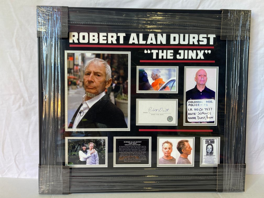 Robert Durst "Jinx" Signed Cut Photo Frame