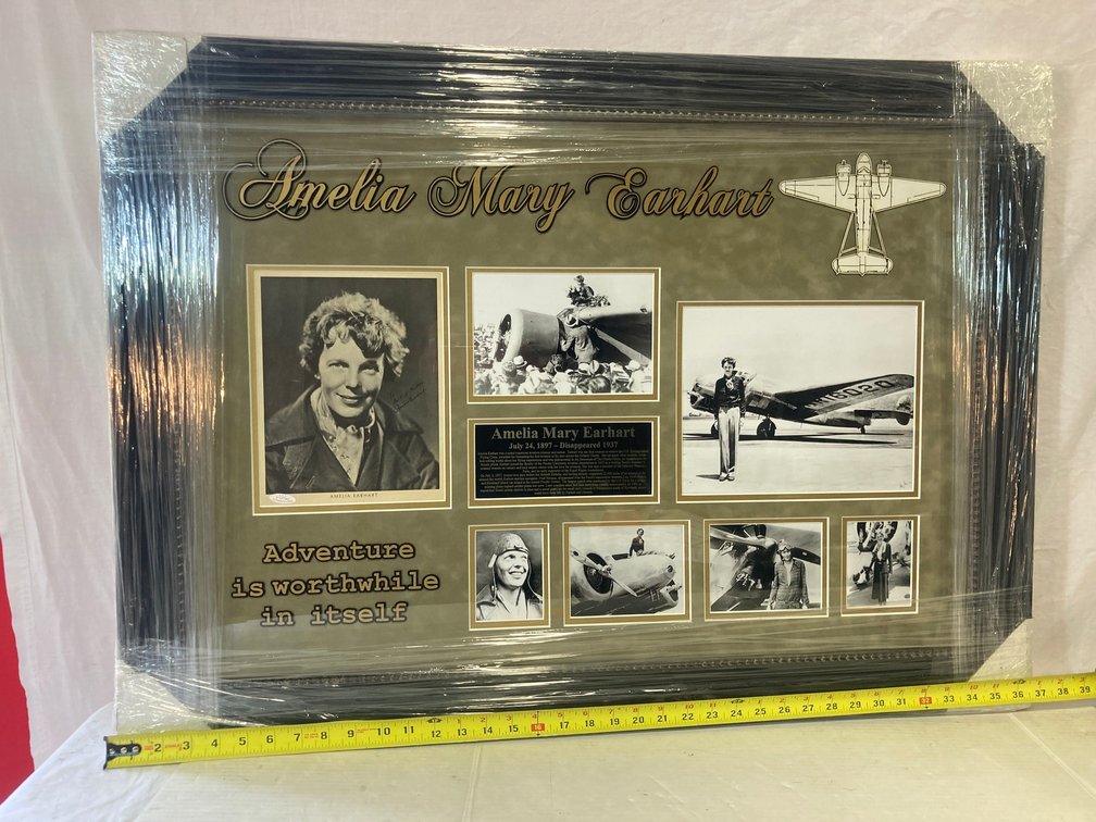 Amelia Earhart Signed Photo Frame