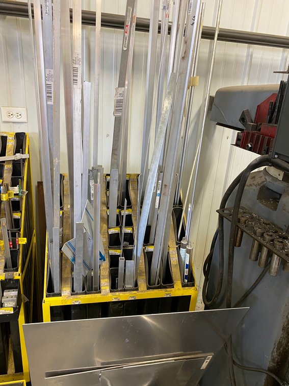 Rack of steel from Steelworks