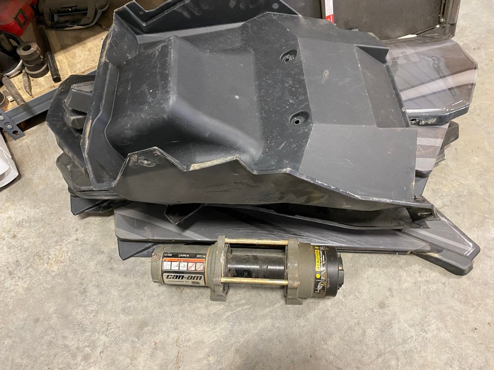 Can-Am parts:  Can-Am winch and some sides