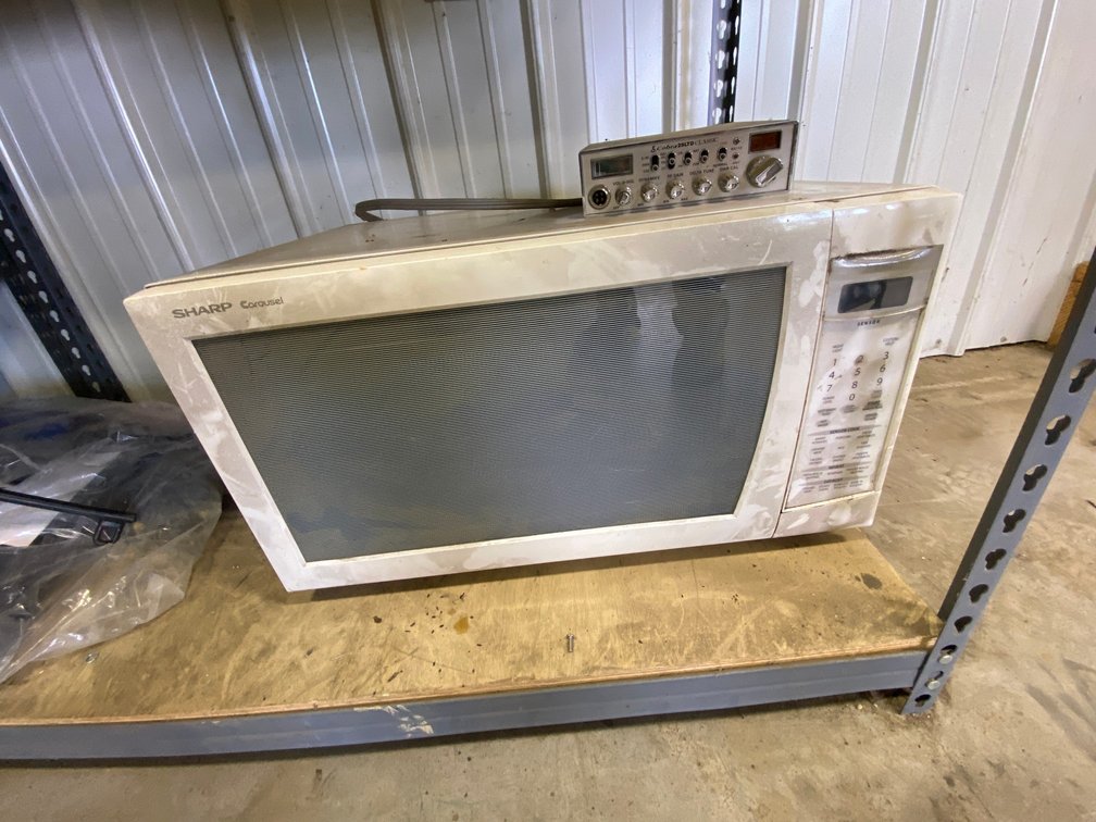 Sharp console microwave and CB radio