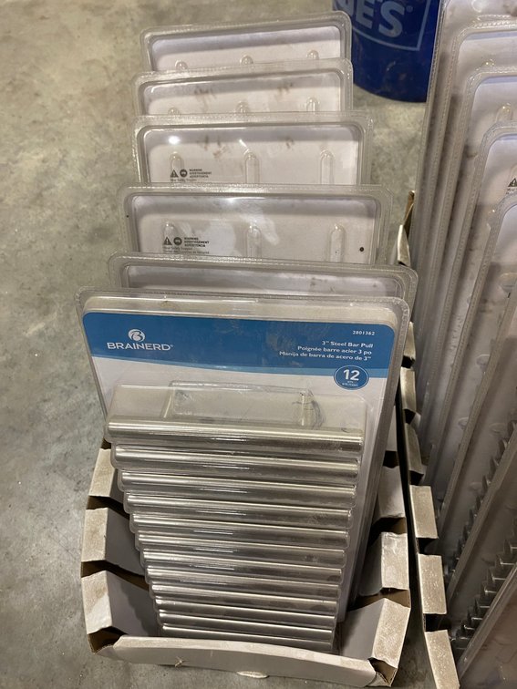 12-15 Boxes of drawer pulls; 12 pulls per box