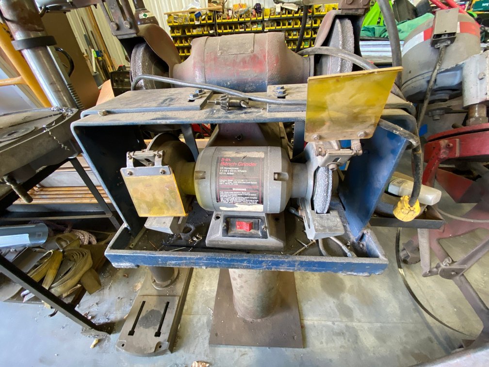 2 Bench grinders w/ stand