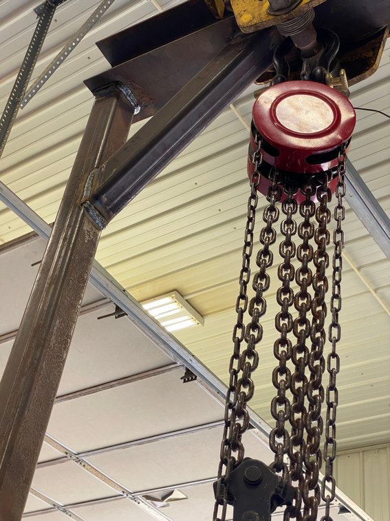 Hoist and frame