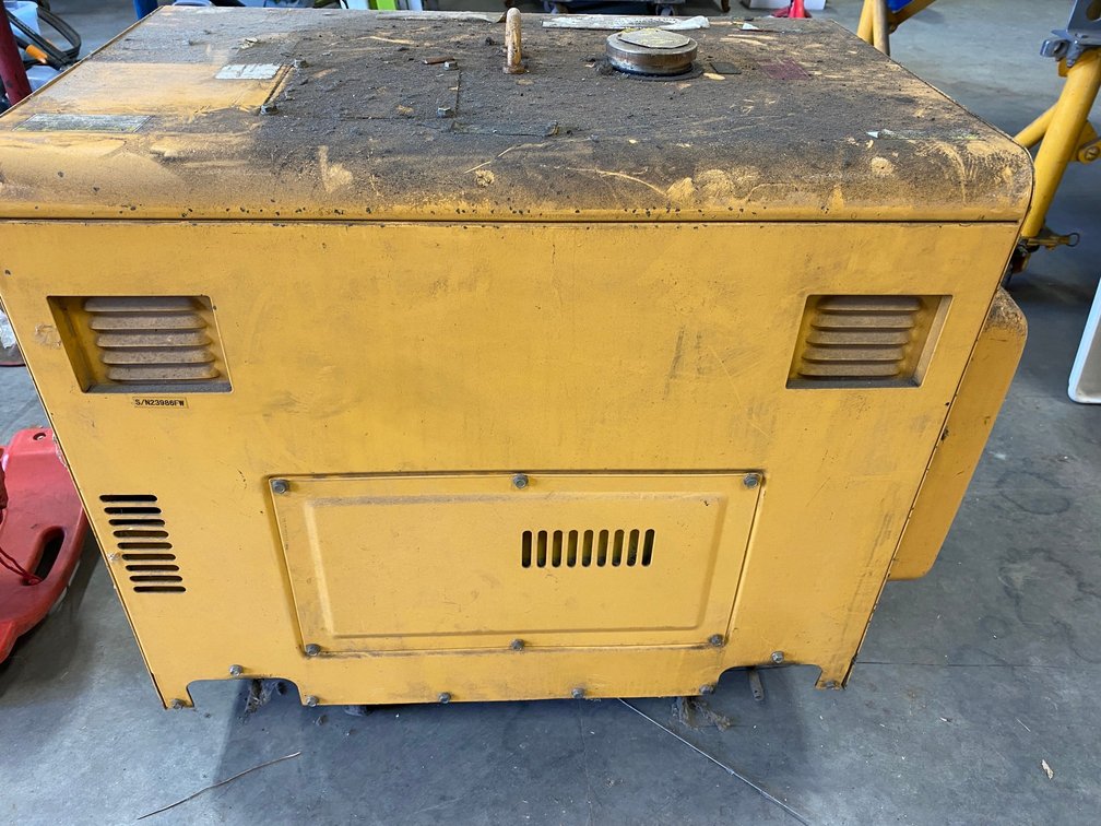 Diesel generator 7000 watts/5500 running watts and 2 car dollies