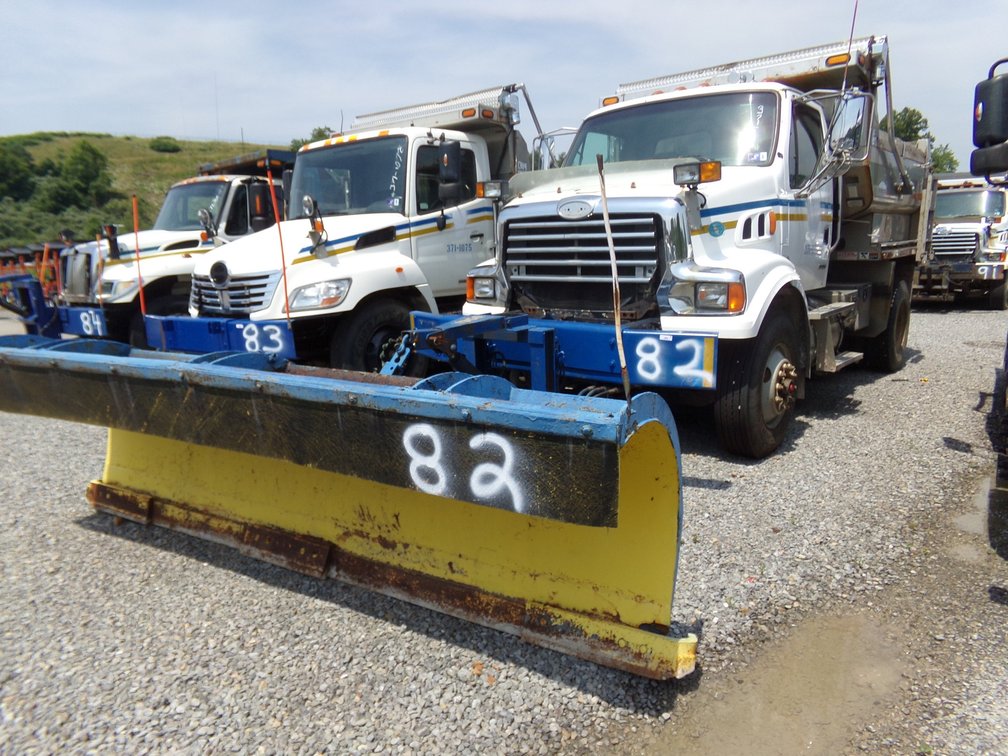 2008 Sterling L-7500 Single Axle Dump Truck w/Good Roads 120M Plow