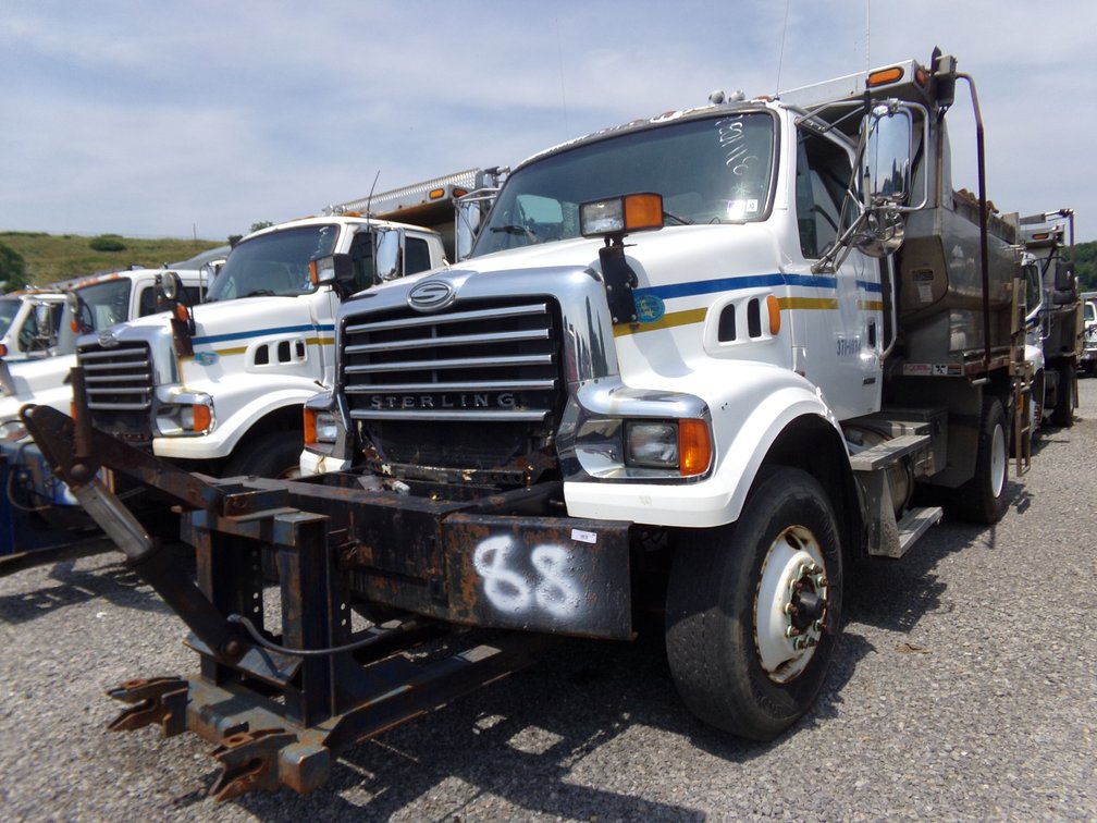 2008 Sterling L-7500 Single Axle Dump Truck w/Valk Plow