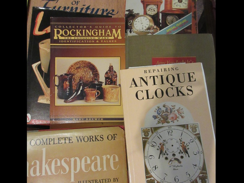Books; Complete Works of Shakespeare, World Furniture, Antique Clocks