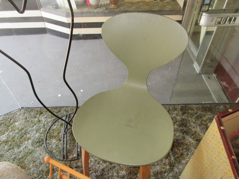 Hanging light, rack, chair, metal clothes rack