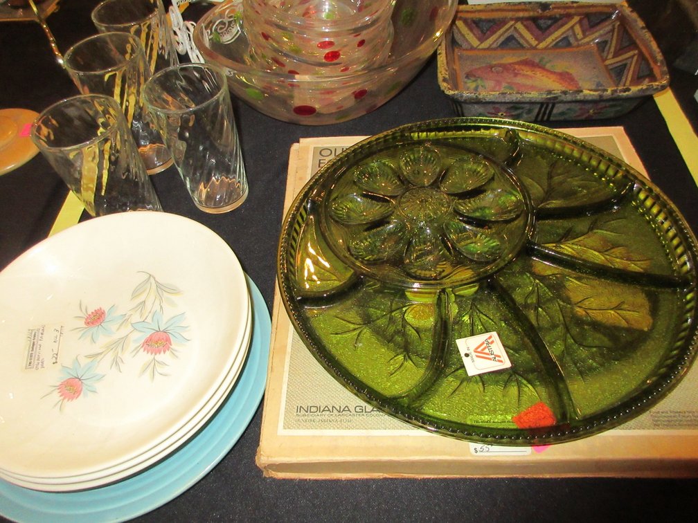 Assortment of glassware and plates