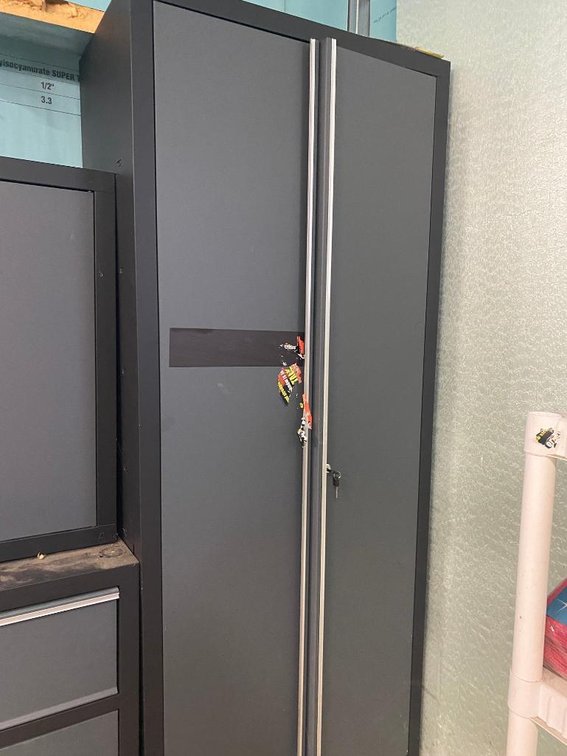 2-Door metal storage cabinet