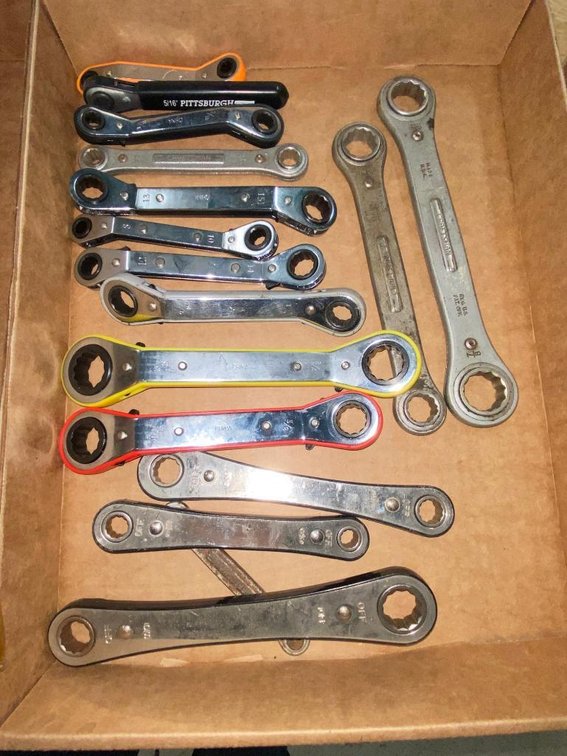 Gear Wrenches from 1/4" to 13/16"