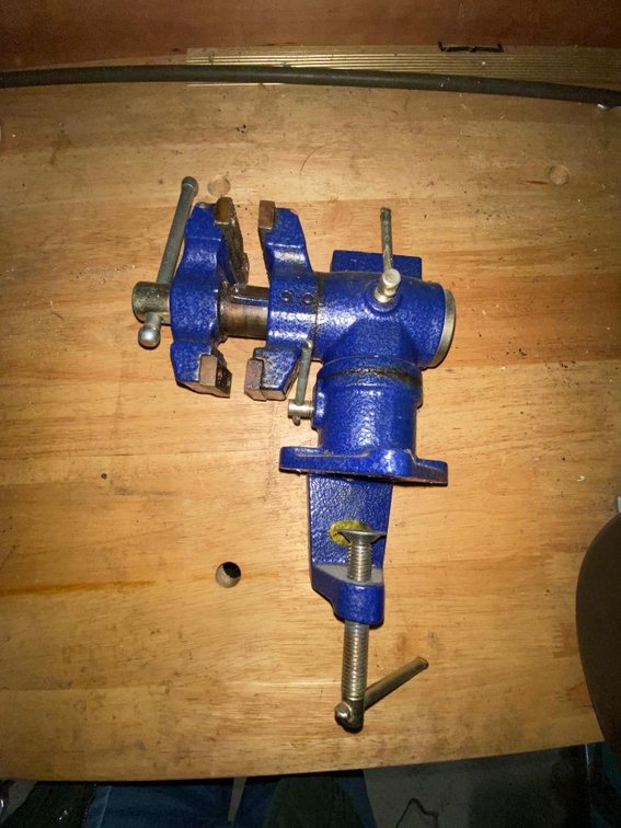 Small table vise