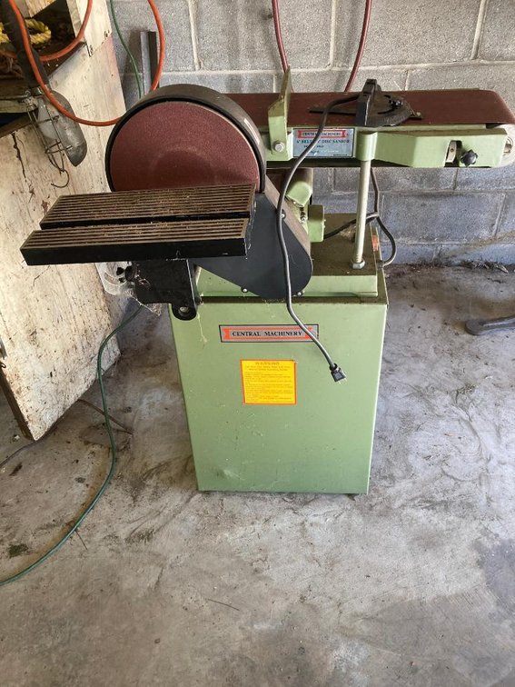 Central Machine disc belt sander Model T6852 - tested