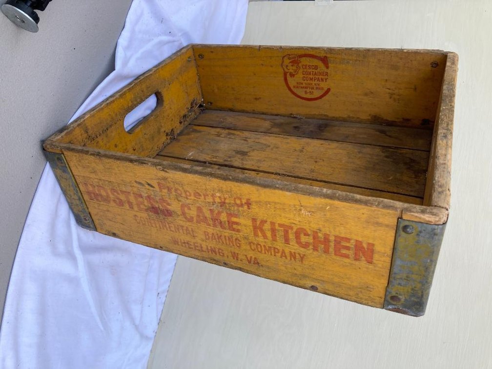 Hostess Cake kitchen wood box
