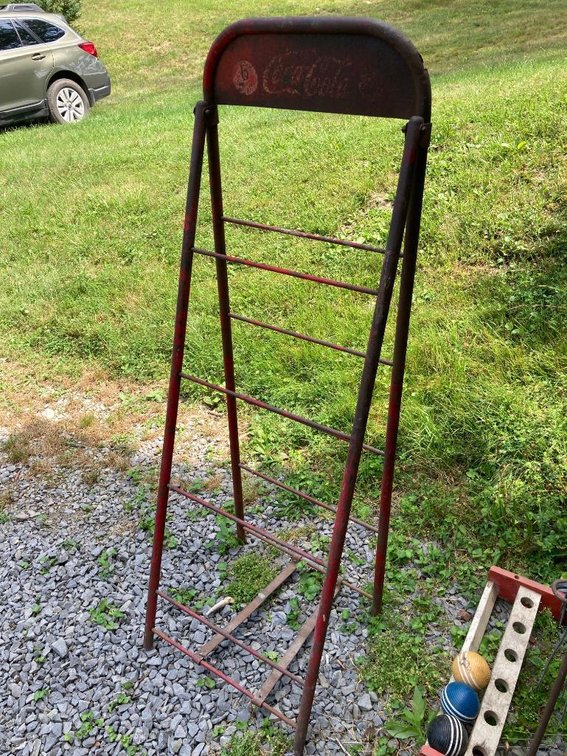 Vintage Coca-Cola metal rack for 6-packs