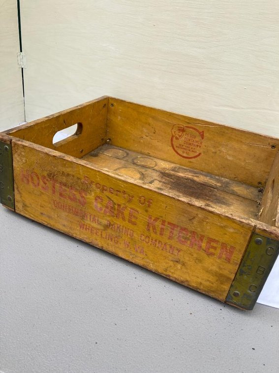 Hostess Cake kitchen wood box