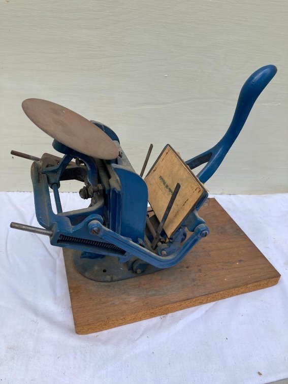Vintage printing press