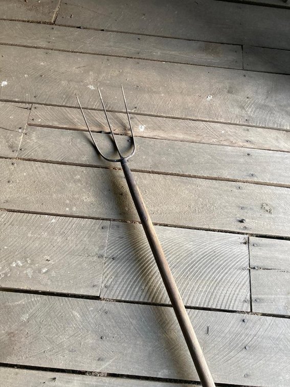 Antique pitch fork