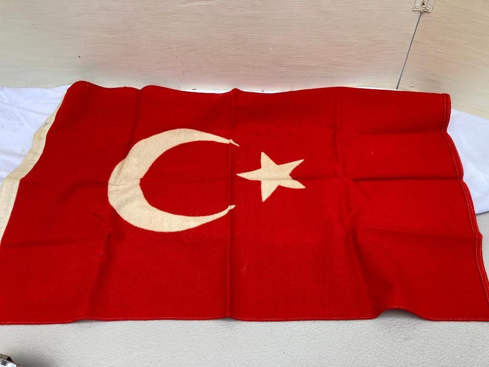 Wool vintage flag of Turkey