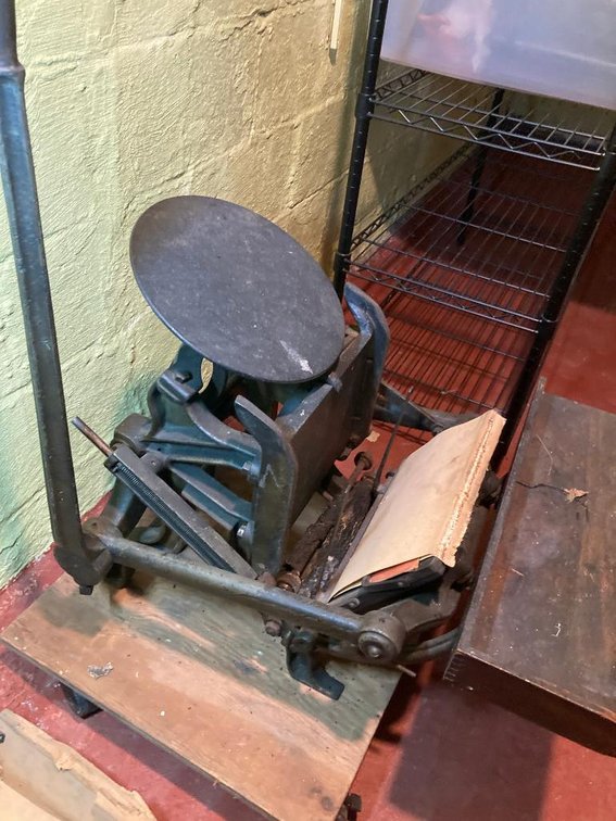 Printing Press, Chandler & Price, Cleveland