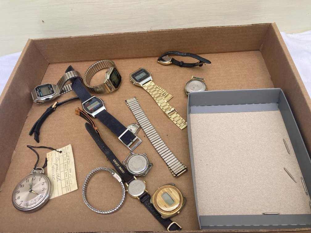 Lot of watches:  Westcox pocket watch, etc. does keep time /runs