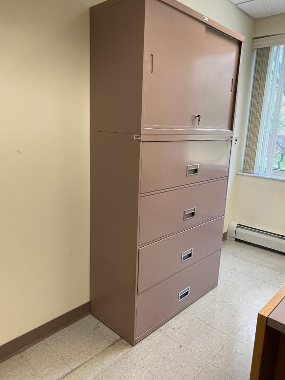 4-Drawer Metal Filing Cabinet (Sliding Top)