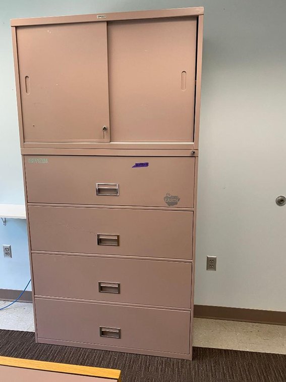 4-Drawer Metal Filing Cabinet (Sliding Top)