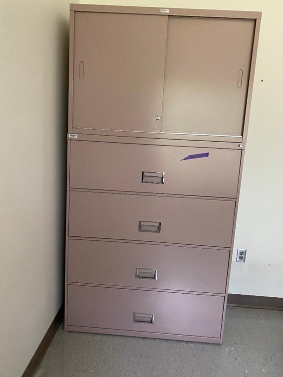4-Drawer Metal Filing Cabinet (Sliding Top)
