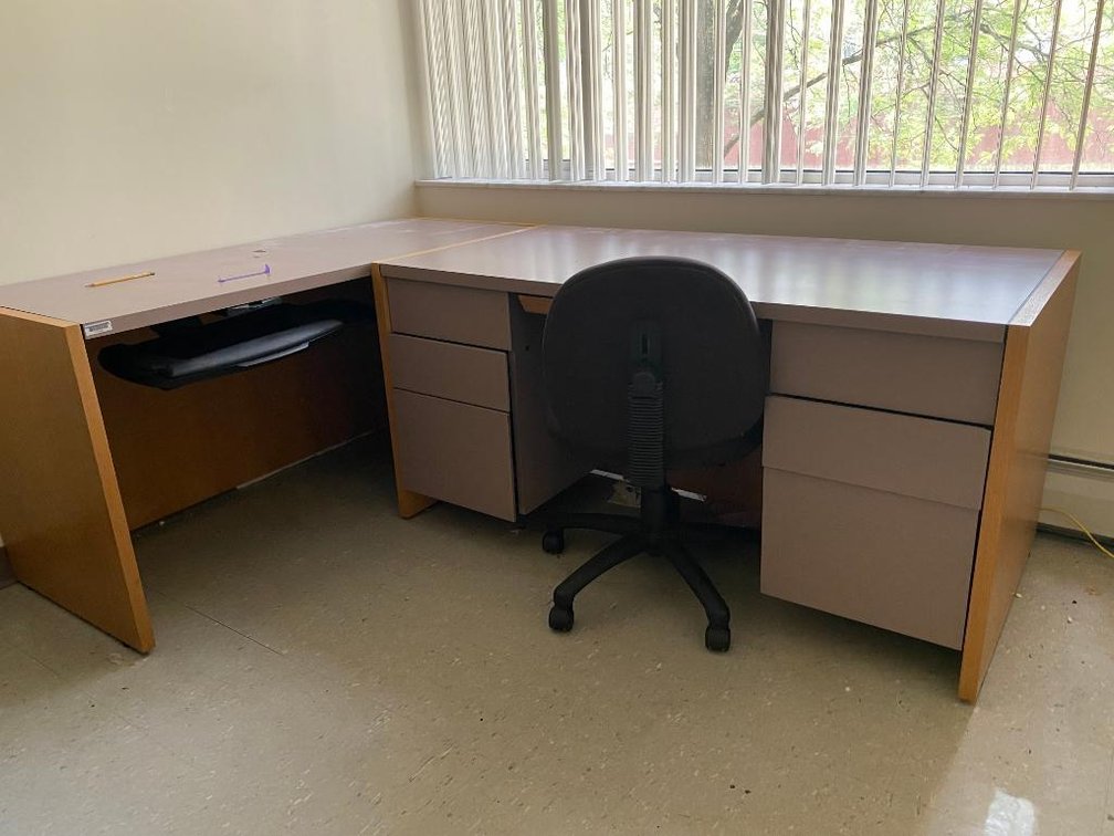 2 Desks and 1 Chair
