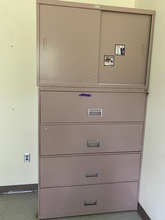 4-Drawer Metal Filing Cabinet (Sliding Top)