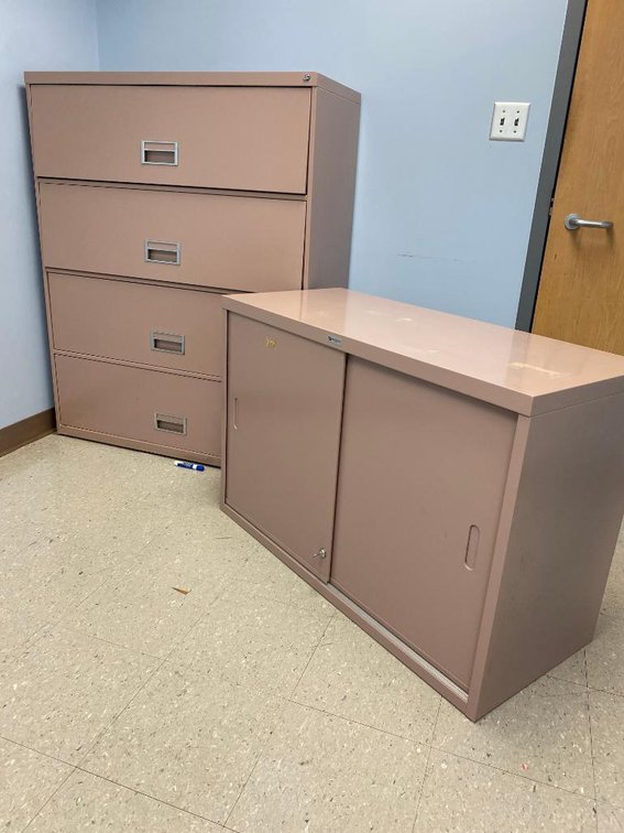 4-Drawer Metal Filing Cabinet (Sliding Top)