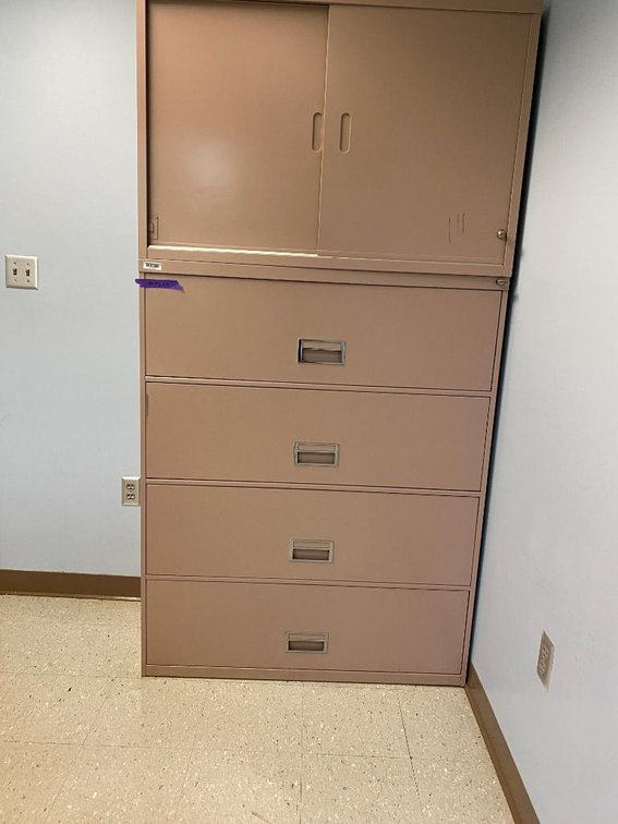 4-Drawer Metal Filing Cabinet (Sliding Top)(2-Piece)