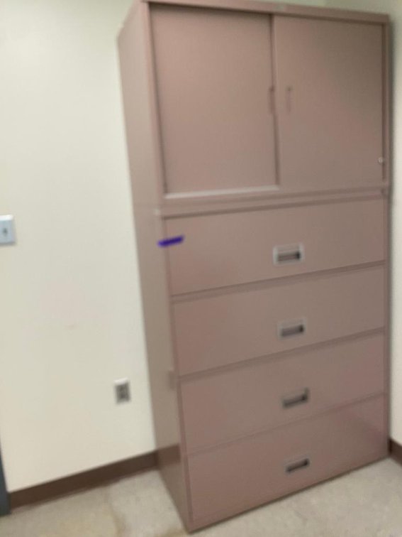 4-Drawer Metal Filing Cabinet (Sliding Top)(2-Piece)