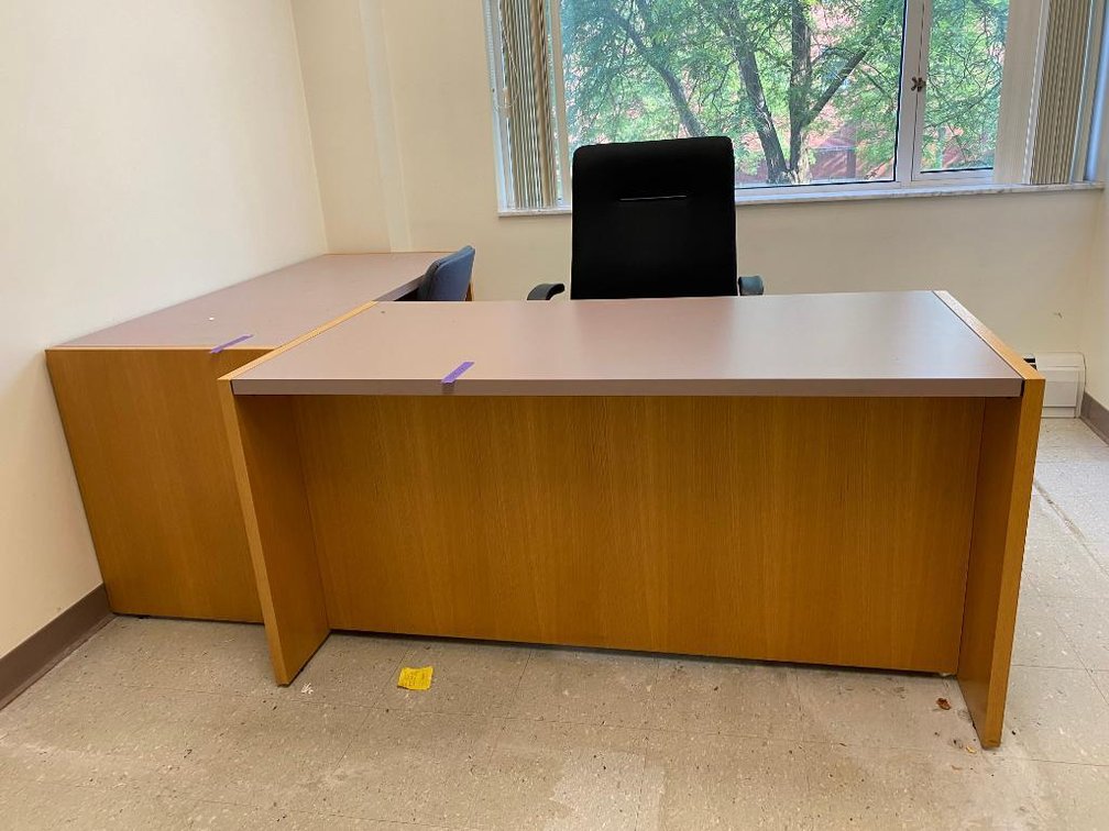 2 Desks, 1 Office Chair and 1 Regular Chair