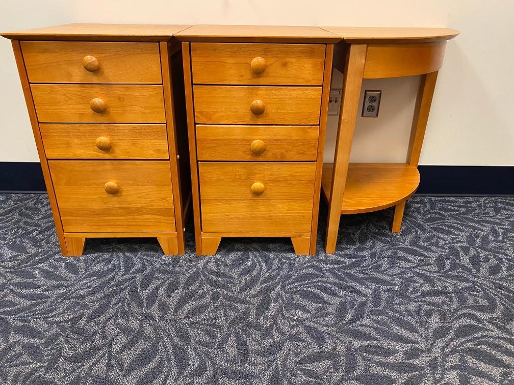 2 Side Tables and Corner Stand